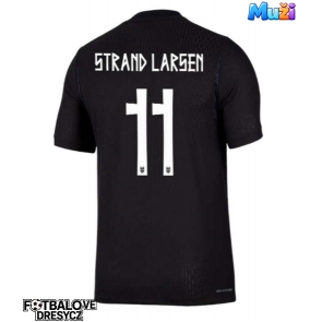Norsko Jorgen Strand Larsen #11 Venkovní Dres MS 2026 Krátký Rukáv
